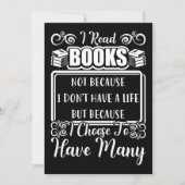 読者のプレゼント私は多くの本を持っている サンキューカード (正面)