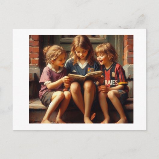 読者の姉妹 ポストカード (正面)