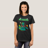 読者の皆さんへ私を連れて行くAbibliophia World Book D Tシャツ (正面フル)