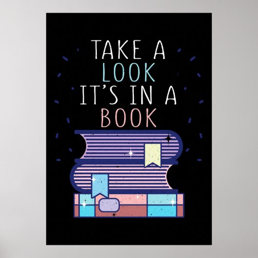 読者の贈り物が本の中を見る ポスター (正面)