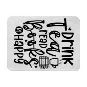 読者の贈り物、お茶読の本が喜ばれる マグネット (横)