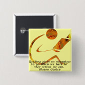 読者の金引用文ボタン 缶バッジ (正面&裏面)