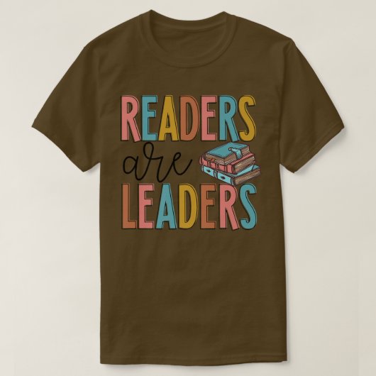 読者はリーダー感動的先生女性ボー Tシャツ (デザイン正面)