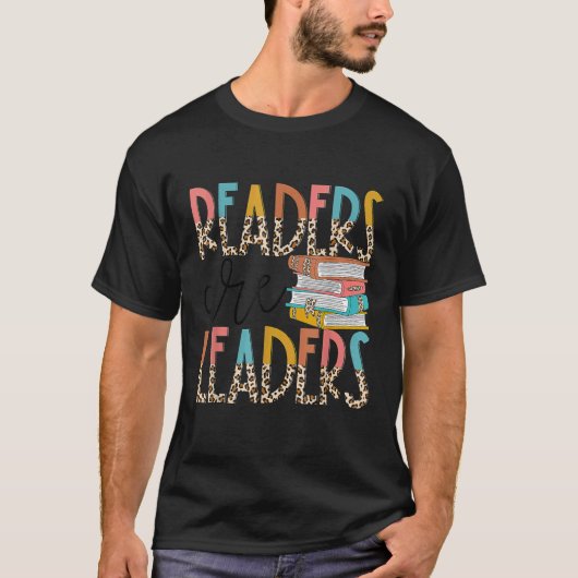 読者はリーダーBoho Leopard Book Back To Sch Tシャツ (正面)