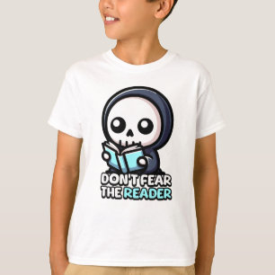 読者を恐れるなかわいい死神プン Tシャツ