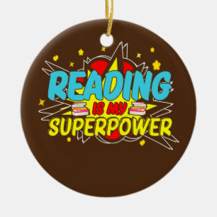 読者キッズ読のおたく・ブック読ワームは私の セラミックオーナメント