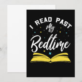 読者ギフト 読書がやめられない 本 招待状 (正面/裏面)