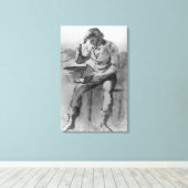 読者 キャンバスプリント (インサイチュ (ウッドフロア))