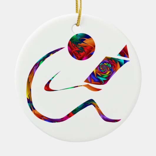 読者-ファンタジーのオーナメント セラミックオーナメント (正面)