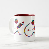 読者-ファンタジーの本のマグ ツートーンマグカップ (正面左)