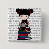 読者 缶バッジ (正面)