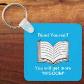 読自分の感動的引用文 キーホルダー (正面)