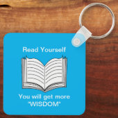 読自分の感動的引用文 キーホルダー (裏面)