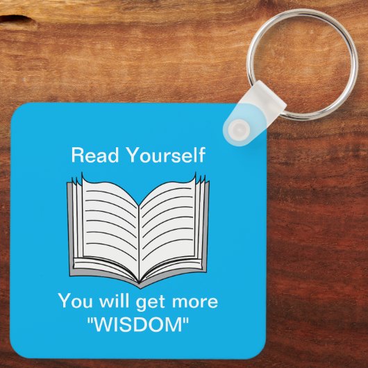 読自分の感動的引用文 キーホルダー (裏面)