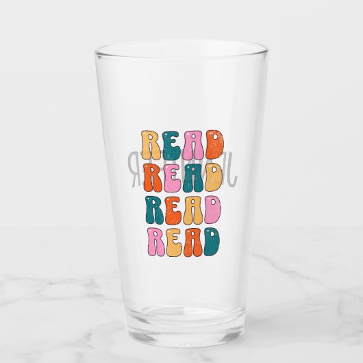 読読て読も笑い読て笑いが起こる タンブラーグラス (正面)