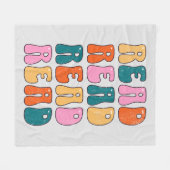 読読て読も笑い読て笑いが起こる フリースブランケット (正面(横))