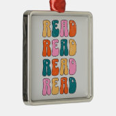 読読て読も笑い読て笑いが起こる メタルオーナメント (右)