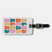 読読て読も笑い読て笑いが起こる ラゲッジタグ (正面横)