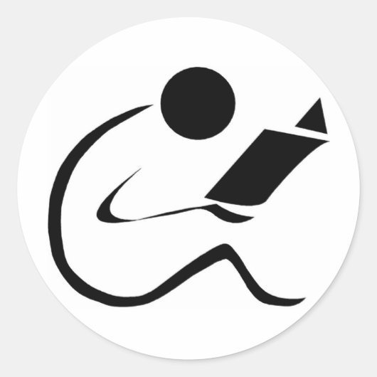 読読ステッ読ク ラウンドシール (正面)