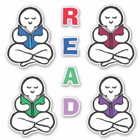 読読人の本 シール (正面)