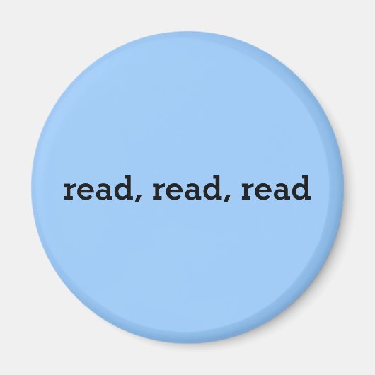 読読読世の中が笑いて笑う マグネット (正面)