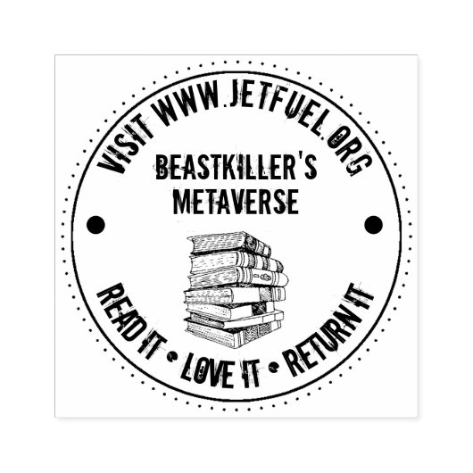 読返すのが好きよパーソナライズされた ラバースタンプ (インプリント)