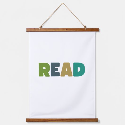 読.ウッドウォールタペストリー 吊り下げ型タペストリー (正面)