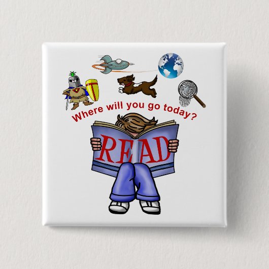 読 缶バッジ (正面)