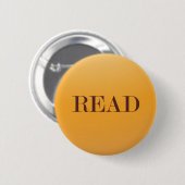 読/読み取り/ブックの恋人/ブックのギーク 缶バッジ (正面&裏面)