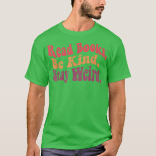 読Books Be Kindステイ風変わりレトロおもしろいブック値リスト Tシャツ