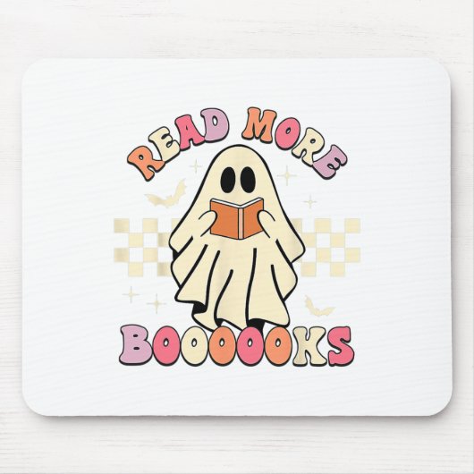 読Booooksかわいい幽霊読Booooks H マウスパッド (正面)