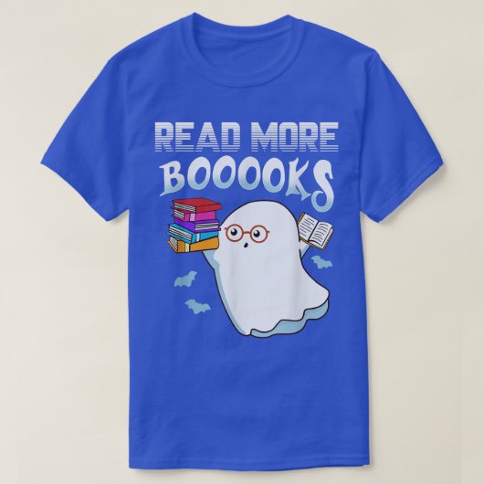 読Booooksかわいい幽霊読Booooks H Tシャツ (デザイン正面)