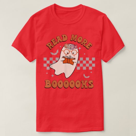読Booooks Cute幽霊読Booooks H Tシャツ (デザイン正面)