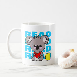 読Cute Koala読のBook & Coffee Mag コーヒーマグカップ