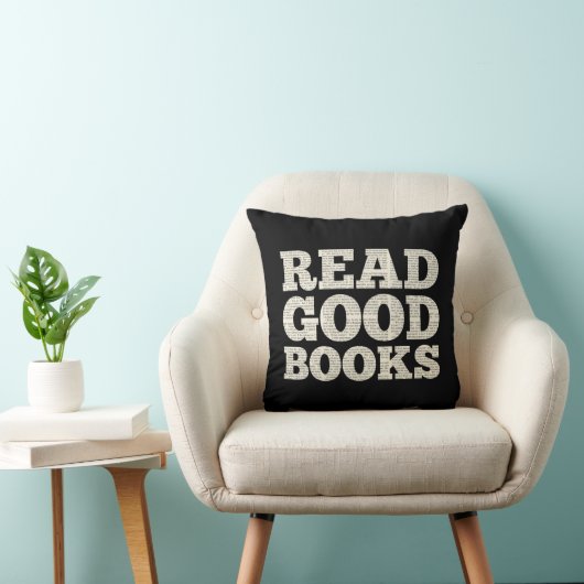 読Good Books Pillow, homeschool, 新学期 クッション (椅子)