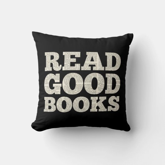 読Good Books Pillow, homeschool, 新学期 クッション (正面)