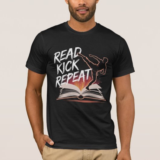 読Kick、Repeat Tシャツ (正面)