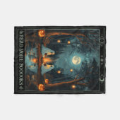 読More Booksキュート不気味幽霊読ズBook Tar フリースブランケット (正面(横))