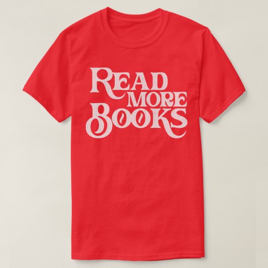 読More Books英語先生ギフト Tシャツ (デザイン正面)