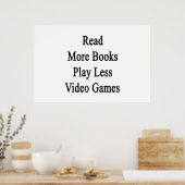 読More Books 遊 Less Video Games ポスター (キッチン)