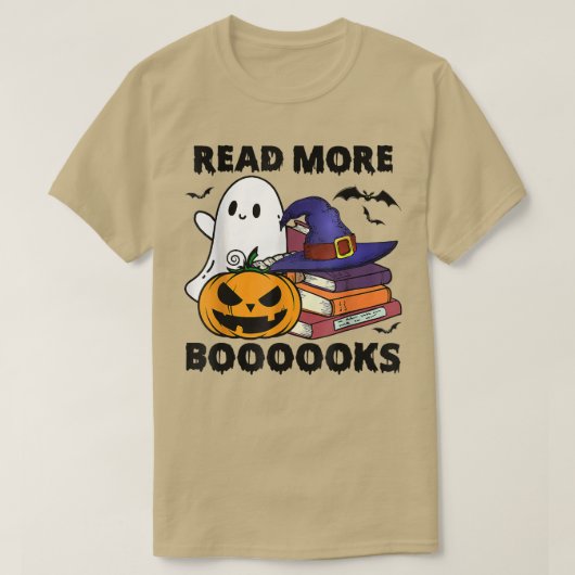 読More Books Boo Librarian英語先生ホール Tシャツ (デザイン正面)