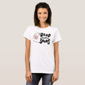読More Books Cute幽霊の本読ハロウィーン Tシャツ (正面フル)