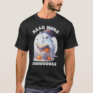 読More Books, Halloween Bookish幽霊 Tシャツ