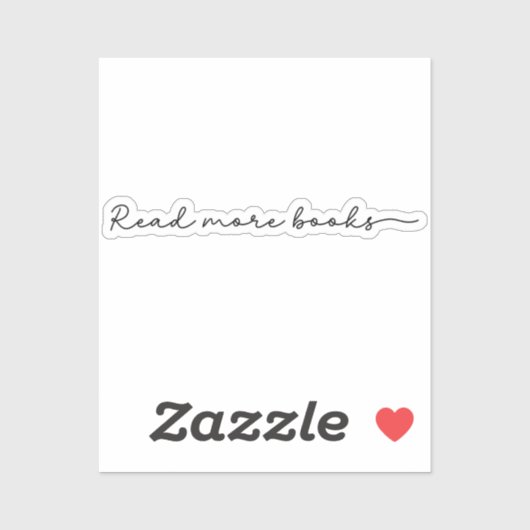 読More Books Minimalist シール (シート)