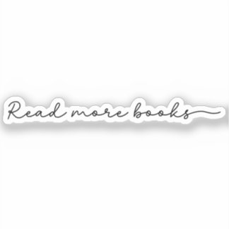 読More Books Minimalist シール