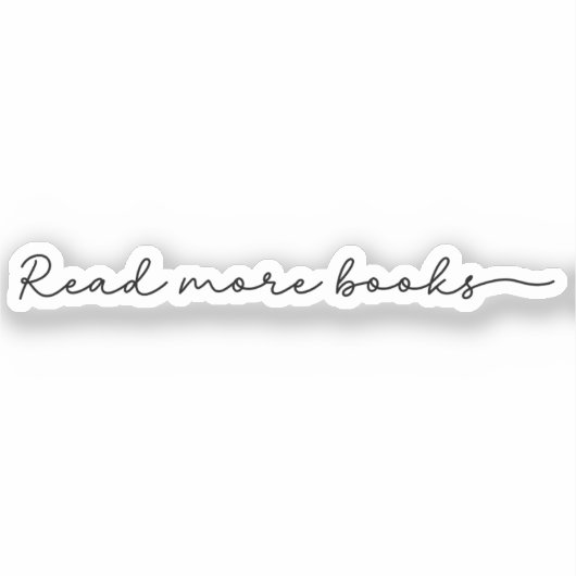 読More Books Minimalist シール (正面)