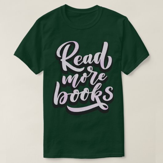 読More Books Sagon Bibliophile Book Lover Tシャツ (デザイン正面)