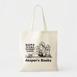 読More Worry Less Boy読's Bookバッグ トートバッグ