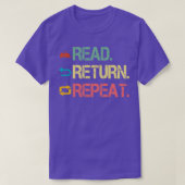 読Repeat Cute Librarian Apparel Library Tシャツ (デザイン正面)