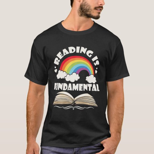 読s Is Fundamental - Book Reader Clothing Tシャツ (正面)